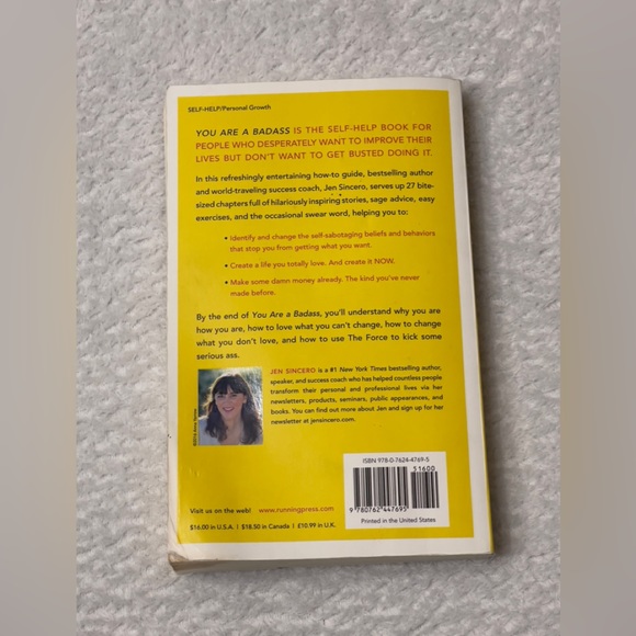 You Are A Bad Ass - Jen Sincero Paperback Book - Picture 4 of 4